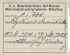 Etiketten zu Dyskrasit (NHMW-MIN-Ai464)